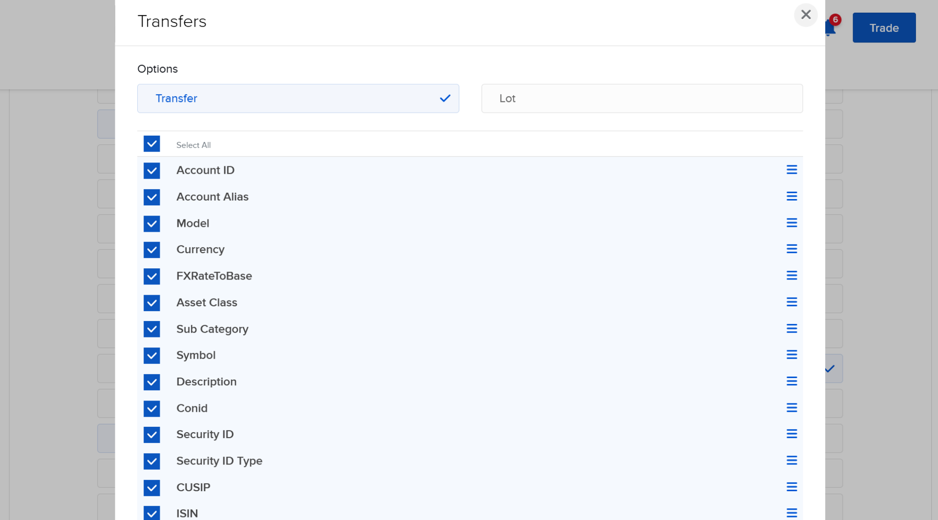 Configuration Transfers